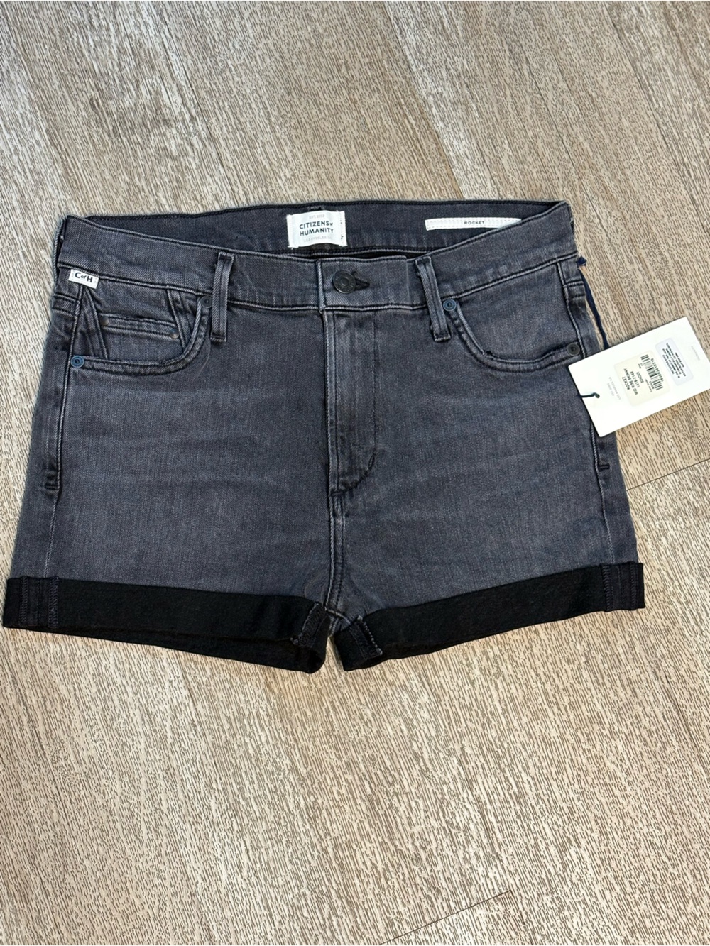 CITIZENS IF HUMANITY GREY HIGH RISE SHORTS SIZE 27
